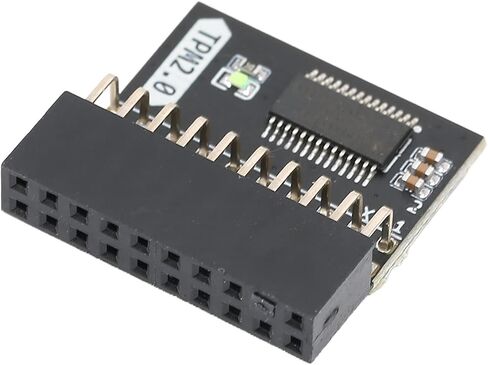 Gigabyte Motherboard Motherboard Tpm Chip Tpm2.0 Mini Pc,TPM 2.0 Encryption Security Module 20pin Strong Encryption TPM Processor Black TPM Module System Components for LPC PC in Saudi Arabia