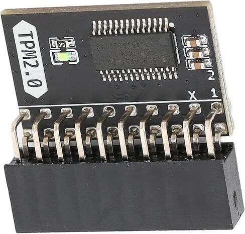 Gigabyte Motherboard Motherboard Tpm Chip Tpm2.0 Mini Pc,TPM 2.0 Encryption Security Module 20pin Strong Encryption TPM Processor Black TPM Module System Components for LPC PC in Saudi Arabia
