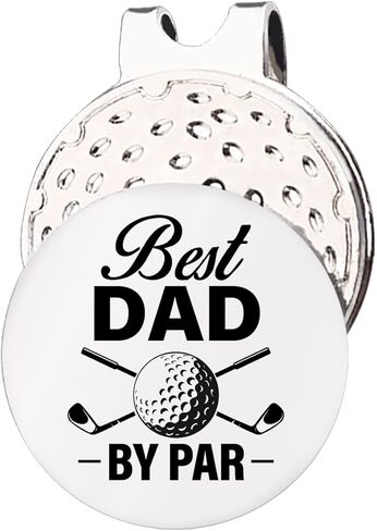 Funny Golf Gifts for Men Dad, Best Dad by Par Golf Ball Marker with Magnetic Hat Clip Stainless Steel, Novelty Golfing Accessories Gift for Dad Husband Birthday Christmas Father's Day in Saudi Arabia