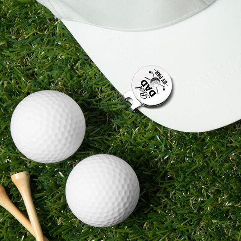 Funny Golf Gifts for Men Dad, Best Dad by Par Golf Ball Marker with Magnetic Hat Clip Stainless Steel, Novelty Golfing Accessories Gift for Dad Husband Birthday Christmas Father's Day in Saudi Arabia