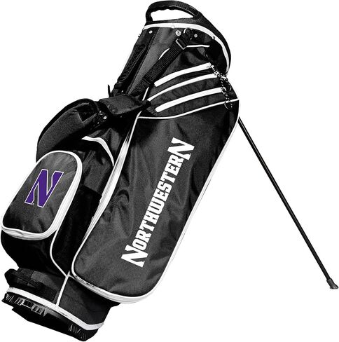Team Golf NCAA Northwestern Birdie Stand Golf Bag, Lightweight, 14-Way Club Divider, Spring Action Stand, Insulated Cooler Pocket, Velcro Glove and Umbrella Holder & Padded Handles in Saudi Arabia