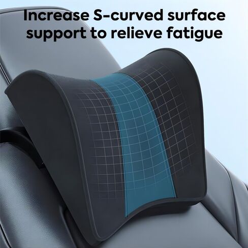 وسادة الرقبة وسادة مسند رأس السيارة من الإسفنج الذكي لطراز تسلا Y/3، تدعم فقرات العنق والرأس، مخملية ناعمة، ارتفاع قابل للتعديل in Kuwait