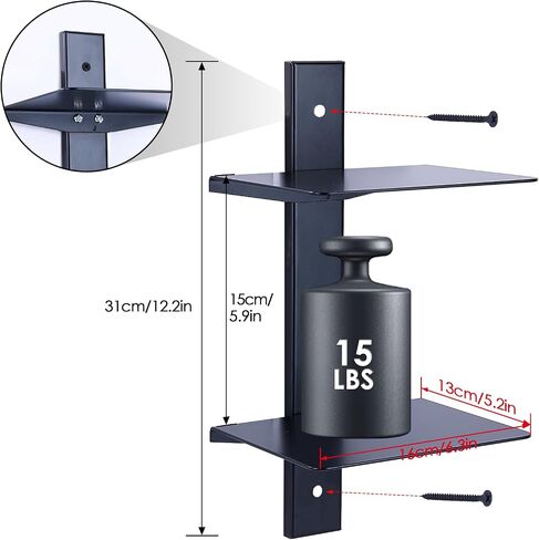 Invisible Book Shelf Floating Hanging Bookshelf Wall 2 Tier Floating Book Shelves for Wall, Metal Vertical Bookshelf, Spine Bookshelf for Living Room, Home, Office, Black,B Style in Saudi Arabia