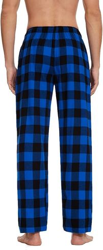 Lavenderi Men’s Soft Woven Cotton Pajama Pants, Long Pajama Bottoms with Drawstring and Pockets in Saudi Arabia