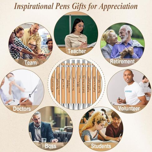 50 قلمًا ملهمًا، مجموعة أقلام، أقلام حبر جاف مع اقتباسات ملهمة، أقلام مخصصة مضحكة، أقلام حبر سوداء، مجموعة أقلام جل، أقلام شكر، هدايا ملهمة للنساء والرجال، ملهمة in Kuwait