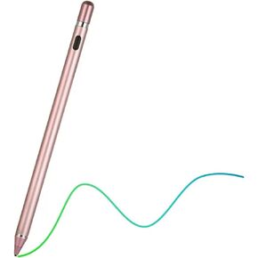 أقلام لمس لشاشات اللمس، قلم رصاص ذو نقاط دقيقة متوافق مع أجهزة iPhone iPad الأخرى والأجهزة اللوحية (أبيض)