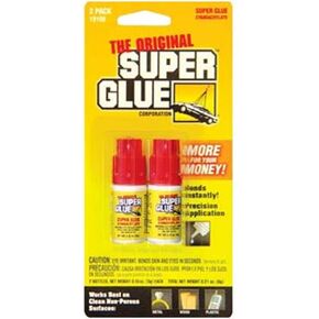 Super Glue 3 Gram Clear Double Pack Bottles [Office Product]