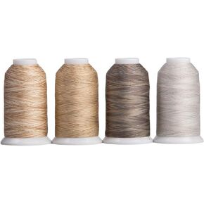 Superior Threads King TUT Cotton Sewing Quilting Thread 2000 Yard Cone 4-Pack (Nubian Naturals)