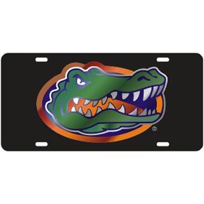 Craftique Florida Gators Black Gator Logo Laser Cut License Plate - Gator Logo