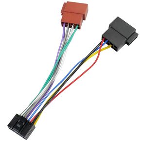 ISO Wiring Harness Adapter Compatible with Kenwood 16Pin Stereo Radio Wire Harness Connector Plug