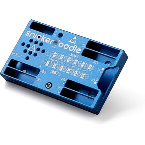 cookieJar snickerdoodle Enclosure – Machined Aluminum Enclosure for Connectors Up snickerdoodle, Laser Engraved, Blue Anodized