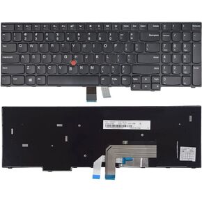Replacement Keyboard Compatible with Lenovo IBM ThinkPad E570 E570C E575 with Pointer (No Backlight)