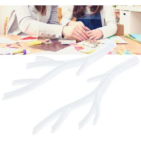 Deer Horn Holder, Deer Antler Resin 2PCS Silicone Tree Branch Shaped for Decorations Jewelry Storage for Dangling Necklaces Cosmetic Lipsticks Jewelry Display Rack