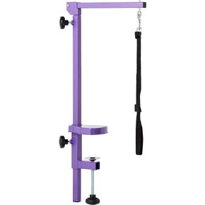 Master Equipment Blue Foldable Grooming Arm for Pets – 24" to 48" in Height, Attaches to Grooming Table Minimum 3" Thick