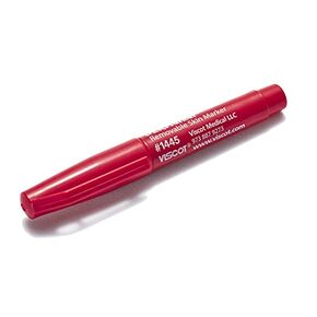 Mini EZ Removeable Ink Skin Marker Red 10 Pack