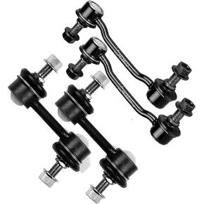 SCITOO 4pcs Suspension Kit Front Sway Bar Link Rear Sway Bar Link Fit 2006-2011 For Hyundai Azera 2006-2010 For Hyundai Sonata 2007-2009 For Kia Amanti