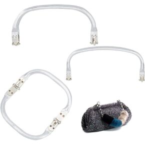PH PandaHall 3pcs Aluminum Purse Frame Handles, 3 Sizes Kiss Lock Clasp Bag Frame Replacements Internal Tubular Frame for Handbag Purse Repair Sewing Bag, 24.4/19.5/12.4mm (1/0.77/0.49")