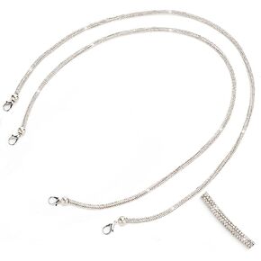 PH PandaHall 2pcs Crystal Rhinestone Purse Straps 30.7inch Long Replacement Purse Straps Crossbody Bag Chain Straps Replacement Shoulder Straps for Women Bag Satchel Accessories, 6mm Wide