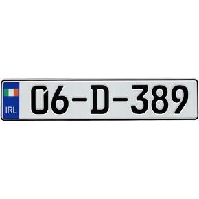 Ireland European License Plate - Random Characters