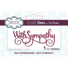 Craft Dies By Sue Wilson-Mini Expressions-With Sympathy