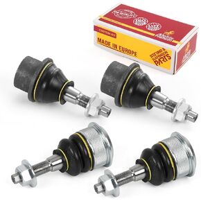 Made in Europe - Metrix Premium 4PCS Upper and Lower Ball Joint Kit Fits K500286, K500344 2013-2018 Ram 1500 RWD; Front Coil Springs, 2019-2022 Ram 1500 Classic RWD