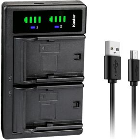 Kastar NP-400 LTD2 USB Battery Charger Replacement for Konica Minolta NP-400 NP400 Battery, Konica Minolta BC-400 Charger, Konica Minolta Dynax 5D, Dynax 7D, Maxxum 5D, Maxxum 7D Camera