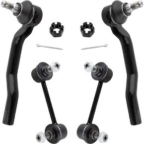 ES800600 ES800601 K80157 K80158 Front Outer Tie Rod Ends Stabilizer Sway Bar Links for Mazda CX-7 2007 2008 2009 2010 2011 2012, Pack of 4