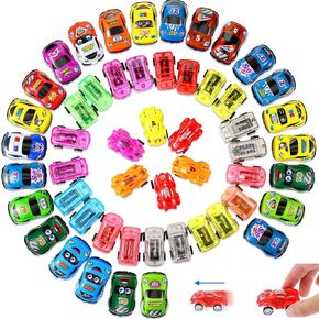 100 Pieces Cars Toy Bulk Car Party Favors Pull Back Cars Mini Cars Fun Car Pack Small Plastic Cars for Kids Birthday Party Cake Toppers Supplies (Classic Style)