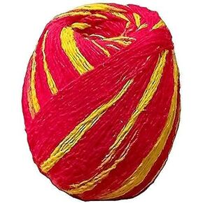 Religious Moli Cotton Hindu Wrist Thread Band Mauli Kalawa Pooja Accessories Color Red and Yellow Shudh Dhaga Pack of 2 pcs