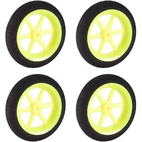 uxcell RC Model Plane Aircraft Wheel Micro Sport Wheel 0.11 Inch X 1.96 Inch - Wheel 4PCS