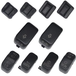 10 pcs Hand Control Switch Housing Switch Caps Kit Compatible for Harley Davidson Touring Electra Road Glide Road King Tri Glide Ultra FLHTCU FLTR FLHR 1996-2013 (Black)