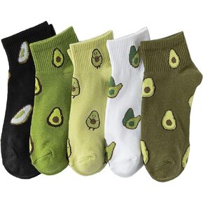 Fruit Embroidered Ankle Socks Cute No Show Socks for Women, Ladies, Girls