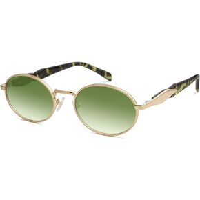 SOJOS Retro Oval Polarized Sunglasses for Women Men Trendy Sun Glasses Designer Inspired Classic Shades SJ1224