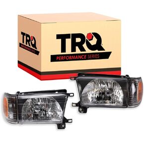 TRQ Performance Headlight Set Compatible with 1999-2002 Toyota 4Runner