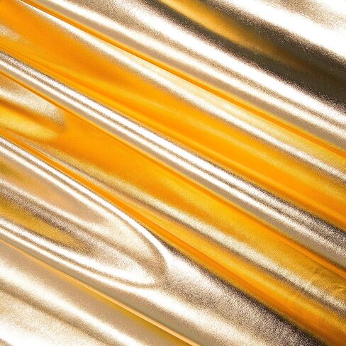 FabricLA | Black Fabric | Metallic Fabric | Foil Lame Spandex Material | 4-Way Stretch Knit Fabric | 60" inches Wide | Fabric by The Yard for Dance wear, Costumes & Decoration - 1 Yard in Kuwait