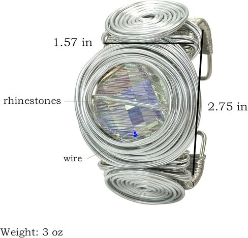 Chunky African Bracelets For Women Colorful Gold Wire Wide Sparkly Rhinestone Bangle Tribal Fashion Clothes Jewelry in Kuwait