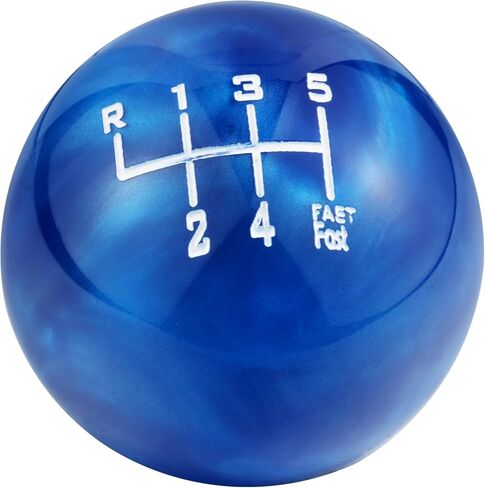 Abfer 6 Speed Shift Knob Upper Left R Gear Shift Knobs Ball Manual Stick Shifting Handle Fit for Car Vehicles (Blue) in Saudi Arabia