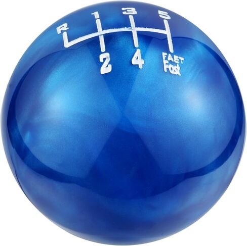 Abfer 6 Speed Shift Knob Upper Left R Gear Shift Knobs Ball Manual Stick Shifting Handle Fit for Car Vehicles (Blue) in Saudi Arabia