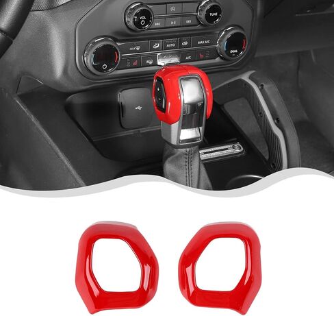 غطاء مقبض ناقل الحركة لوحدة التحكم المركزية Ford Bronco متوافق مع ملحقات Ford Bronco الداخلية 2021 2022 + (أزرق، ABS، قطعتان/مجموعة) in Saudi Arabia