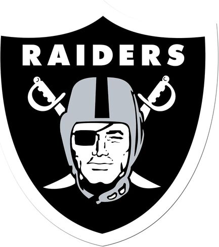 ملصق سيارة NFL Siskiyou Sports Fan Shop Las Vegas Raiders مقاس 8 بوصات بلون الفريق in Saudi Arabia