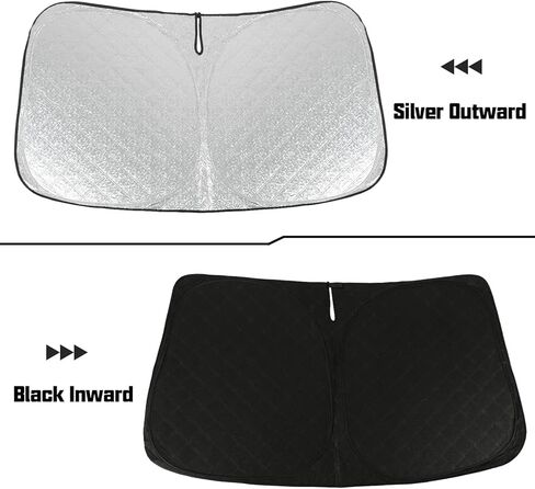 Thickest Foldable Windshield Sun Shade fit for Ford Explorer 2024 2023 2022 2021 2020, Front Window Sunshade Sun Visor Cover Blocks UV Rays Keep Your Car Cooler in Kuwait