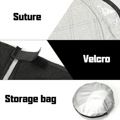 Thickest Foldable Windshield Sun Shade fit for Ford Explorer 2024 2023 2022 2021 2020, Front Window Sunshade Sun Visor Cover Blocks UV Rays Keep Your Car Cooler in Kuwait