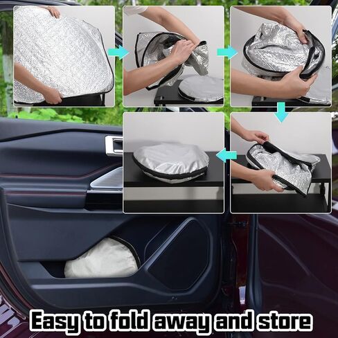 Thickest Foldable Windshield Sun Shade fit for Ford Explorer 2024 2023 2022 2021 2020, Front Window Sunshade Sun Visor Cover Blocks UV Rays Keep Your Car Cooler in Kuwait