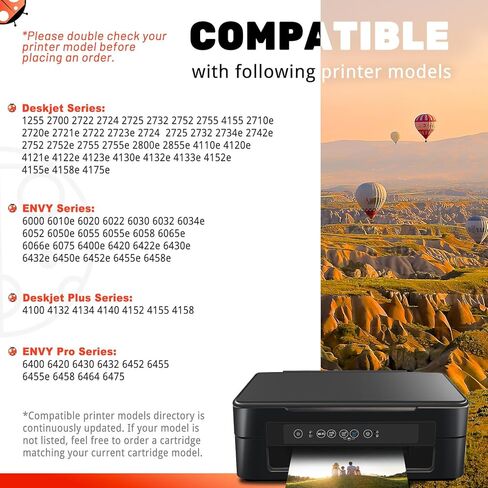 خرطوشة حبر COCCINK 67XL بديلة لـ HP Envy 6000 6458 6475 DeskJet 2700 2755e 2855e 4155e 6455e 6055e 6452e 4152e 4120e لطابعة HP 67 XL HP67 HP67XL عالية الإنتاجية (1 ثلاثية الألوان) in Kuwait