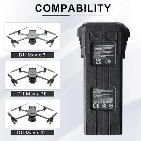 Mavic 3 Series Intelligent Flight Battery for DJI Mavic 3 Pro, DJI Mavic 3 Pro Cine, DJI Mavic 3 Classic, DJI Mavic 3, DJI Mavic 3 Cine, DJI Mavic 3 Enterprise Series (5000 mAh) in Saudi Arabia