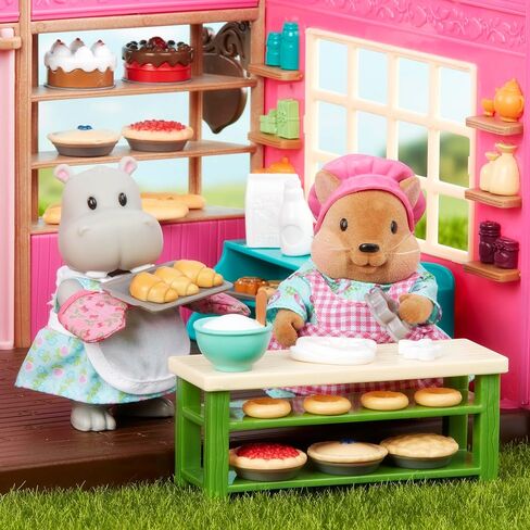 Li’l Woodzeez – Tickle-Your-Taste-Buds Bakery – Dollhouse Playset with Furnitures & Accessories – Pretend Play Toy for Kids Age 3+ in Saudi Arabia
