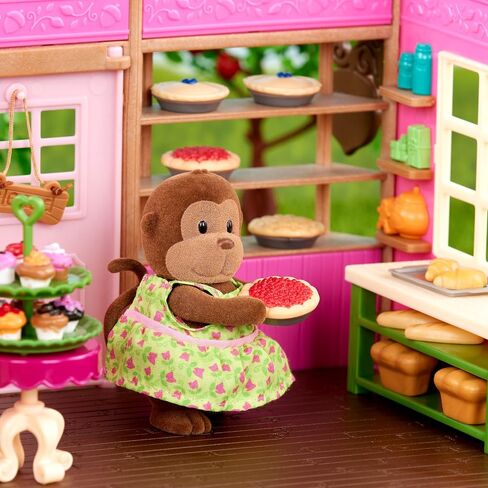 Li’l Woodzeez – Tickle-Your-Taste-Buds Bakery – Dollhouse Playset with Furnitures & Accessories – Pretend Play Toy for Kids Age 3+ in Saudi Arabia