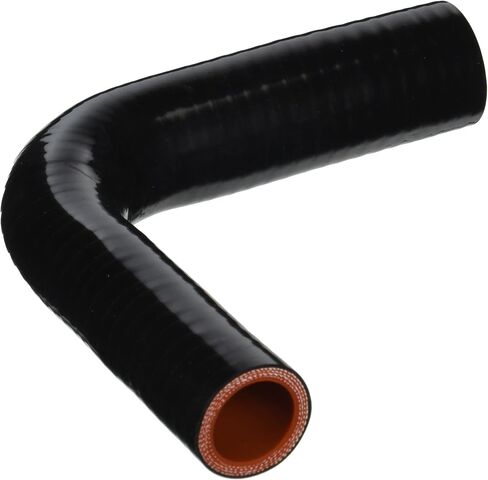 HPS HTSER90-100-125-BLK سيليكون درجة حرارة عالية 4 طبقات معززة 90 درجة خرطوم توصيل مخفض الكوع، أقصى ضغط 75 رطل لكل بوصة مربعة، طول الساق 4 بوصات على كل جانب، معرف 1 بوصة > 1-1/4 بوصة، أسود in Kuwait