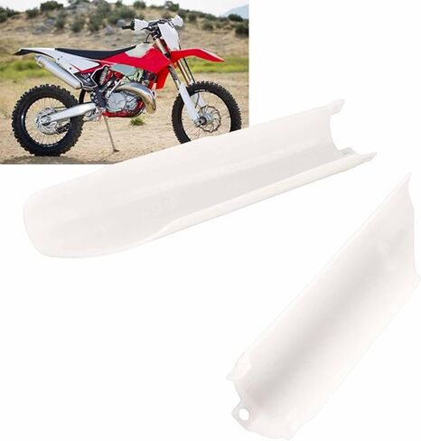 Fork Boots,Motocycle Fork Guard Protector, White Motorcycle Fork Guard Boots Replacement for CR125 CR250 CE500 CR CRF 250 Motocycle Accessory in Saudi Arabia