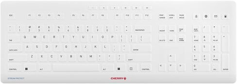 Cherry Stream Protect لوحة المفاتيح اللاسلكية للصناعة الطبية، غطاء كامل الحجم قابل للإزالة للمستشفى وطبيب الأسنان وغرف الأبحاث والمختبرات والصناعات. سيليكون سريع التنظيف ومرن in Saudi Arabia
